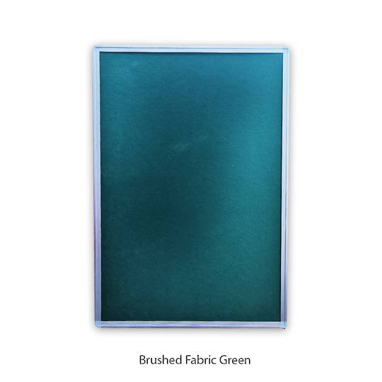 Pinboard | Aluminium Frame | 600 x 900mm | Brushed Fabric Green
